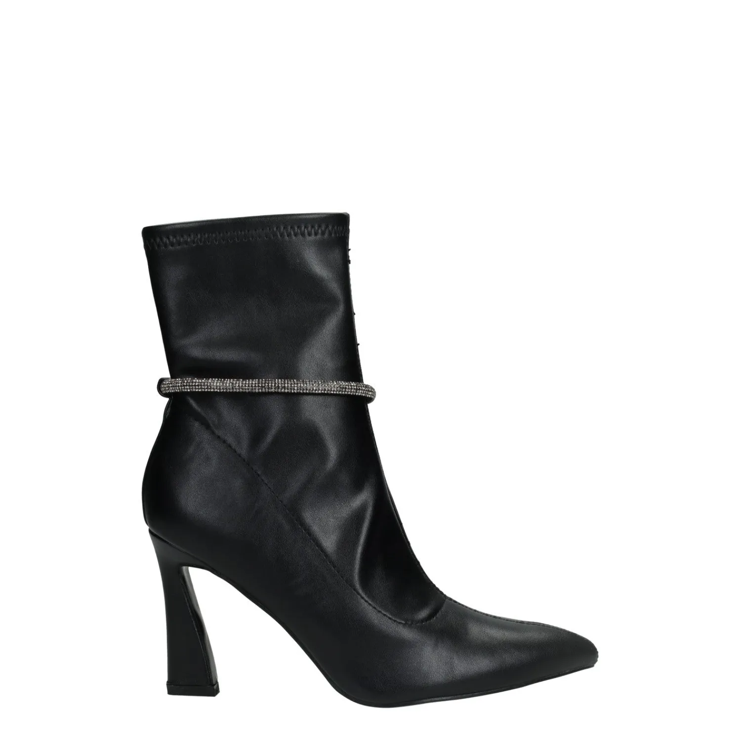 Tata Italia Stivaletti con cordino in strass.Tacco alto 9cm Nero Online
