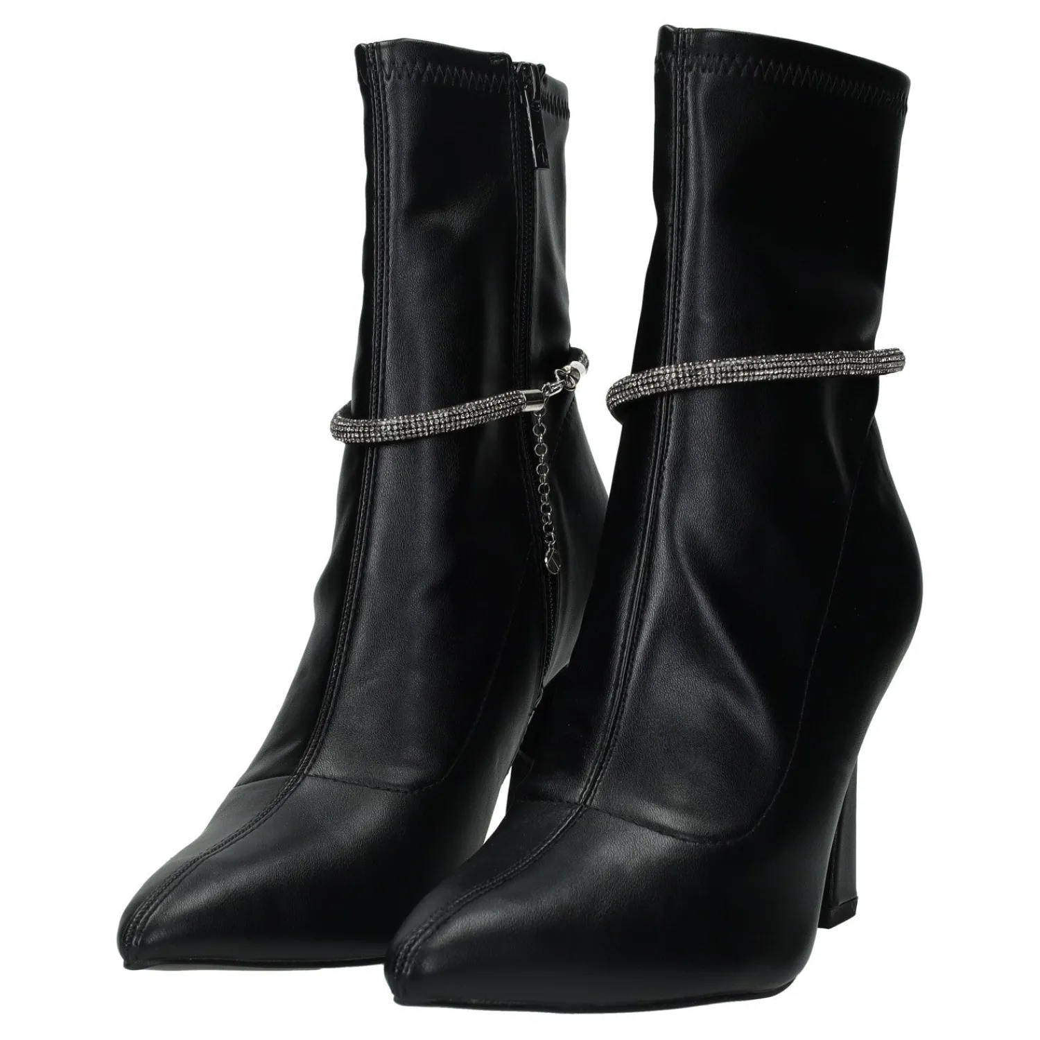 Tata Italia Stivaletti con cordino in strass.Tacco alto 9cm Nero Online