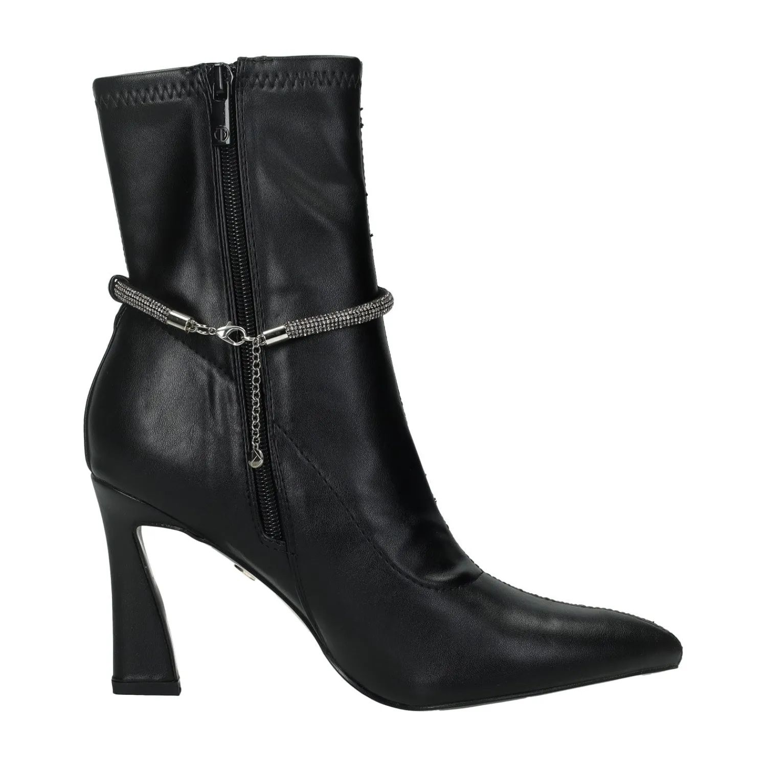 Tata Italia Stivaletti con cordino in strass.Tacco alto 9cm Nero Online