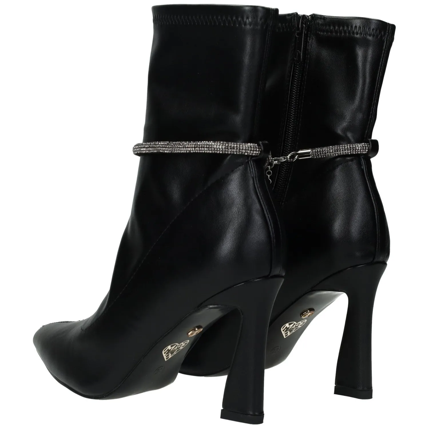 Tata Italia Stivaletti con cordino in strass.Tacco alto 9cm Nero Online