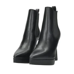 Tata Italia Stivaletti con dettagli stretch.Tacco alto 12cm Nero New