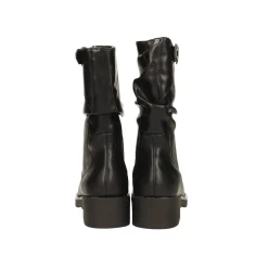 Tata Italia Stivaletti con fibbia. Tacco alto 4cm Nero Discount