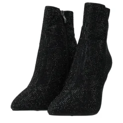Tata Italia Stivaletti con strass. Tacco alto 9 cm Nero Clearance