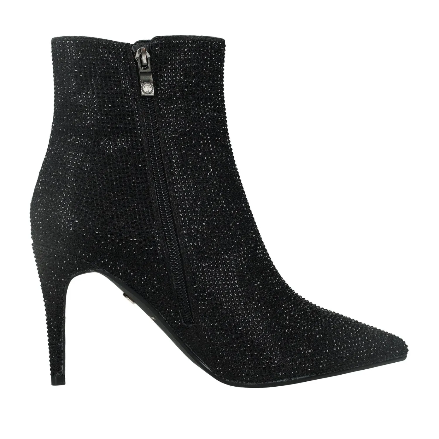 Tata Italia Stivaletti con strass. Tacco alto 9 cm Nero Clearance