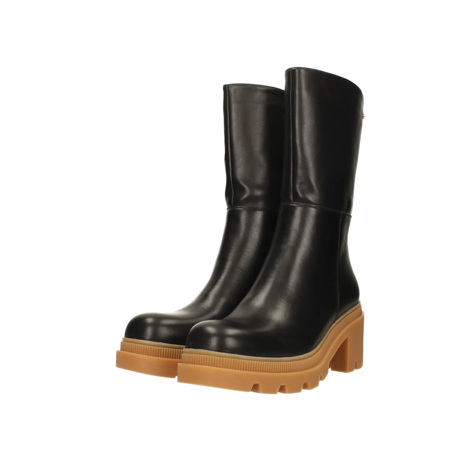 Tata Italia Stivaletti con suola in gomma a contrasto. Tacco alto 5.5cm Nero Discount