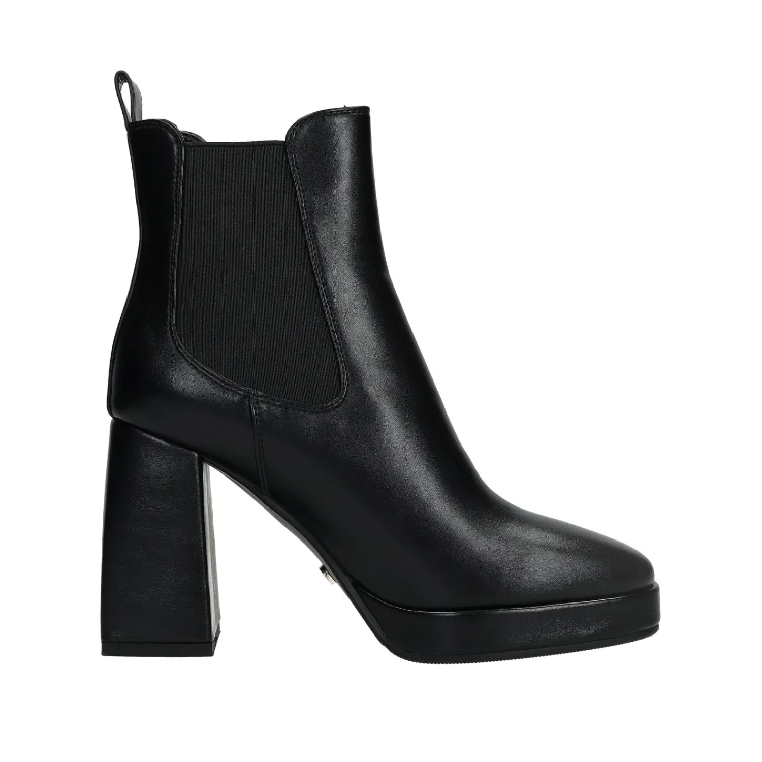 Tata Italia Stivaletti con tacco chunky.Tacco alto 8cm Nero Outlet