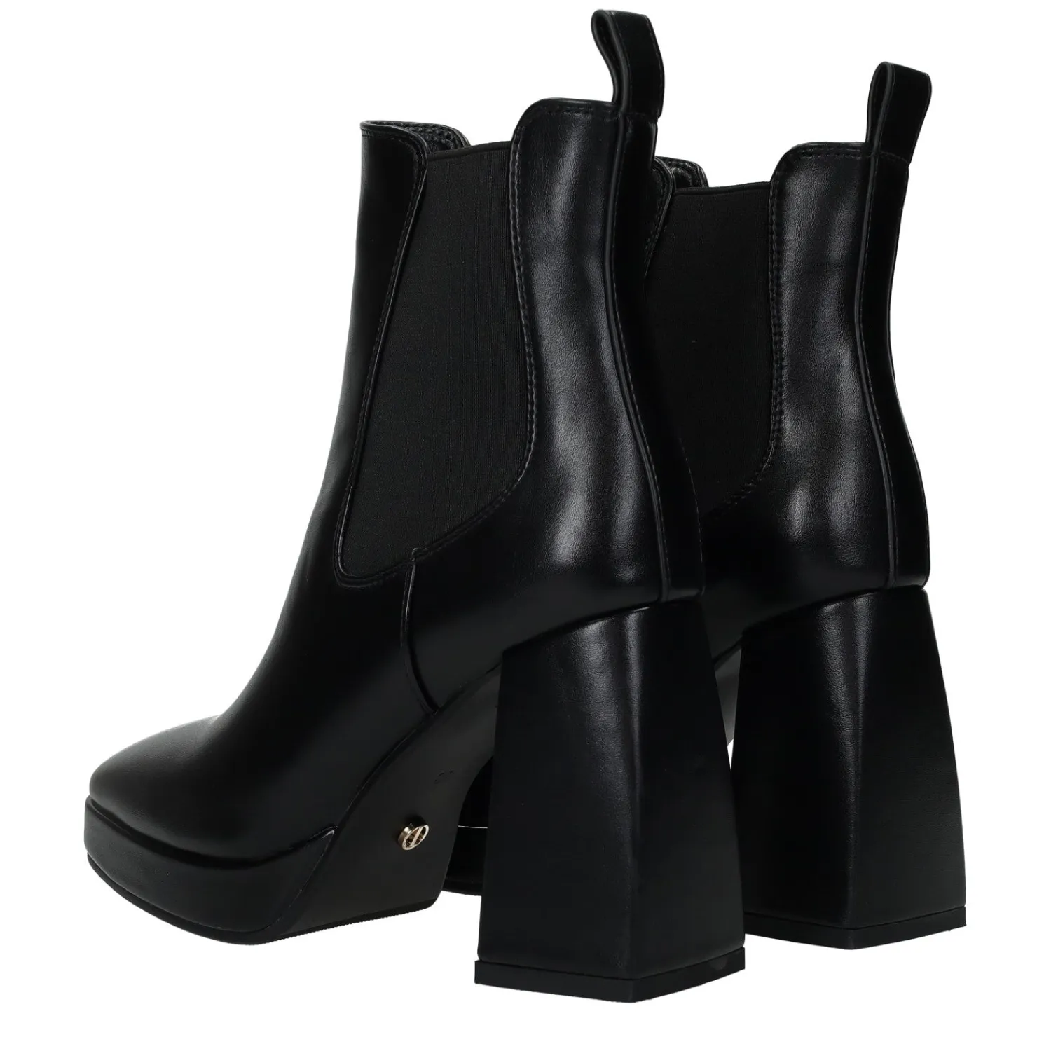 Tata Italia Stivaletti con tacco chunky.Tacco alto 8cm Nero Outlet