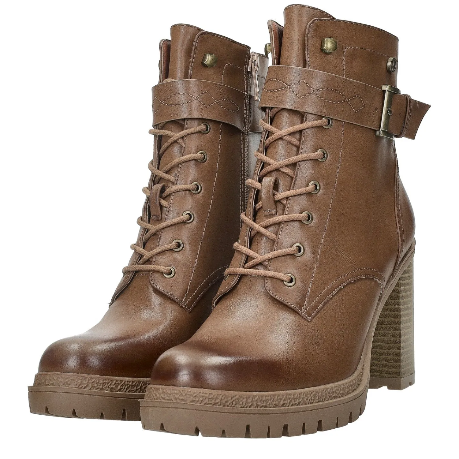 Tata Italia Stivaletti con zeppa.Tacco alto 10cm Marrone Best