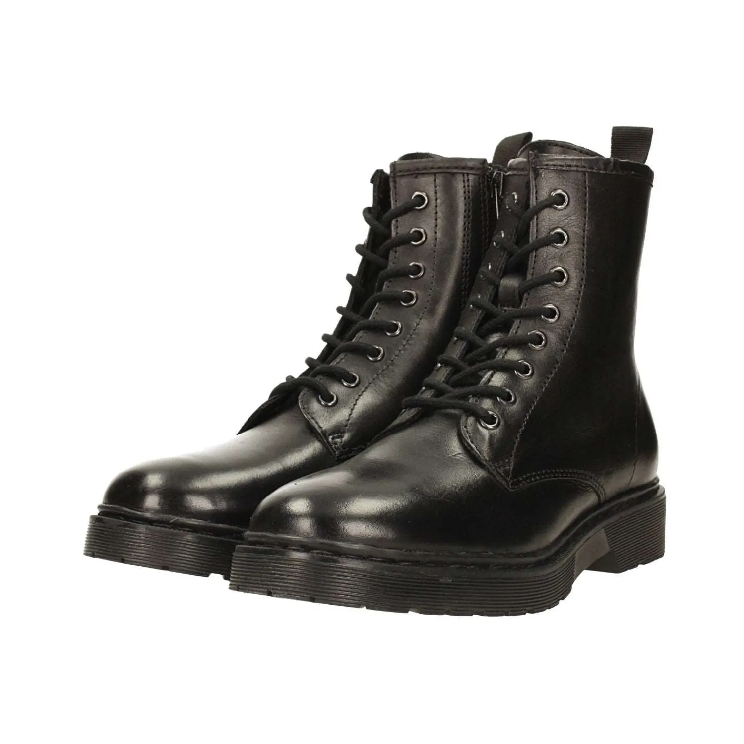 Tata Italia Stivaletti in vera pelle con suola carrarmato Nero New