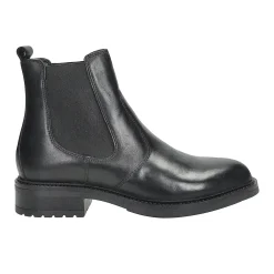Tata Italia Stivaletti in vera pelle. Tacco alto 3cm Nero Outlet