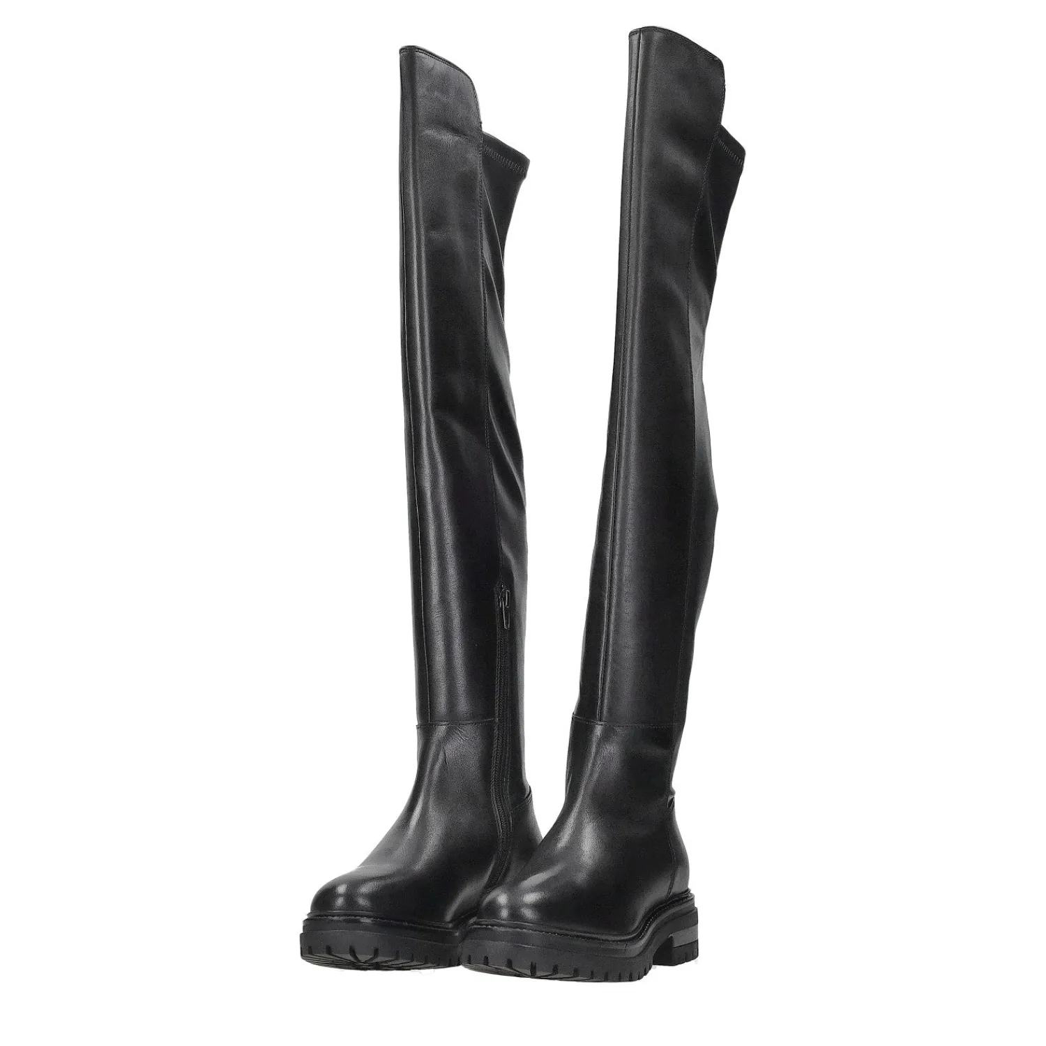 Tata Italia Stivali cuissardes svasati. Tacco alto 3cm Nero Clearance