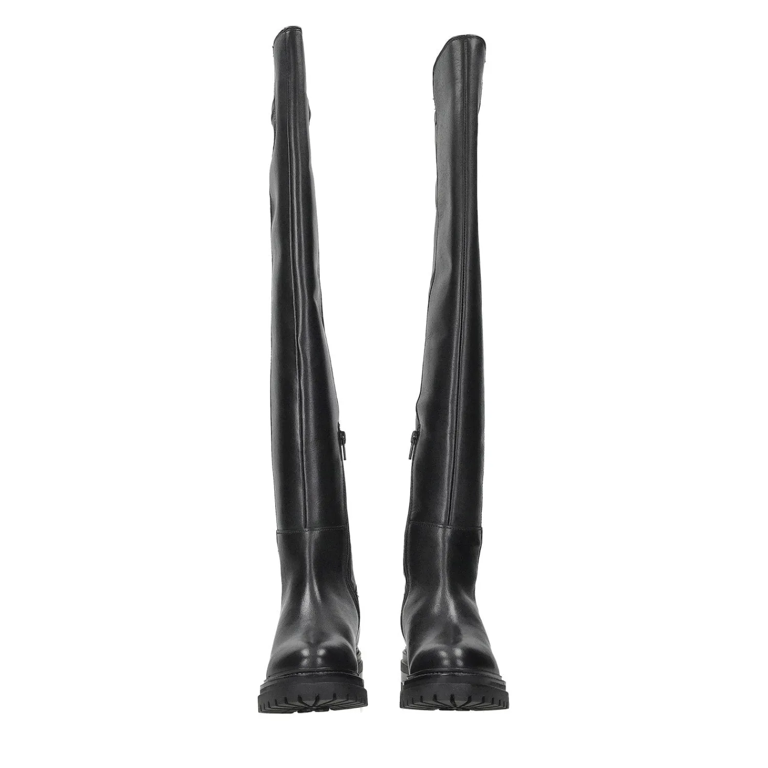 Tata Italia Stivali cuissardes svasati. Tacco alto 3cm Nero Clearance