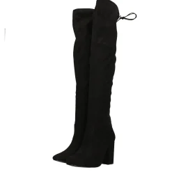 Tata Italia Stivali scamosciati con tacco largo alto 9cm Nero Clearance