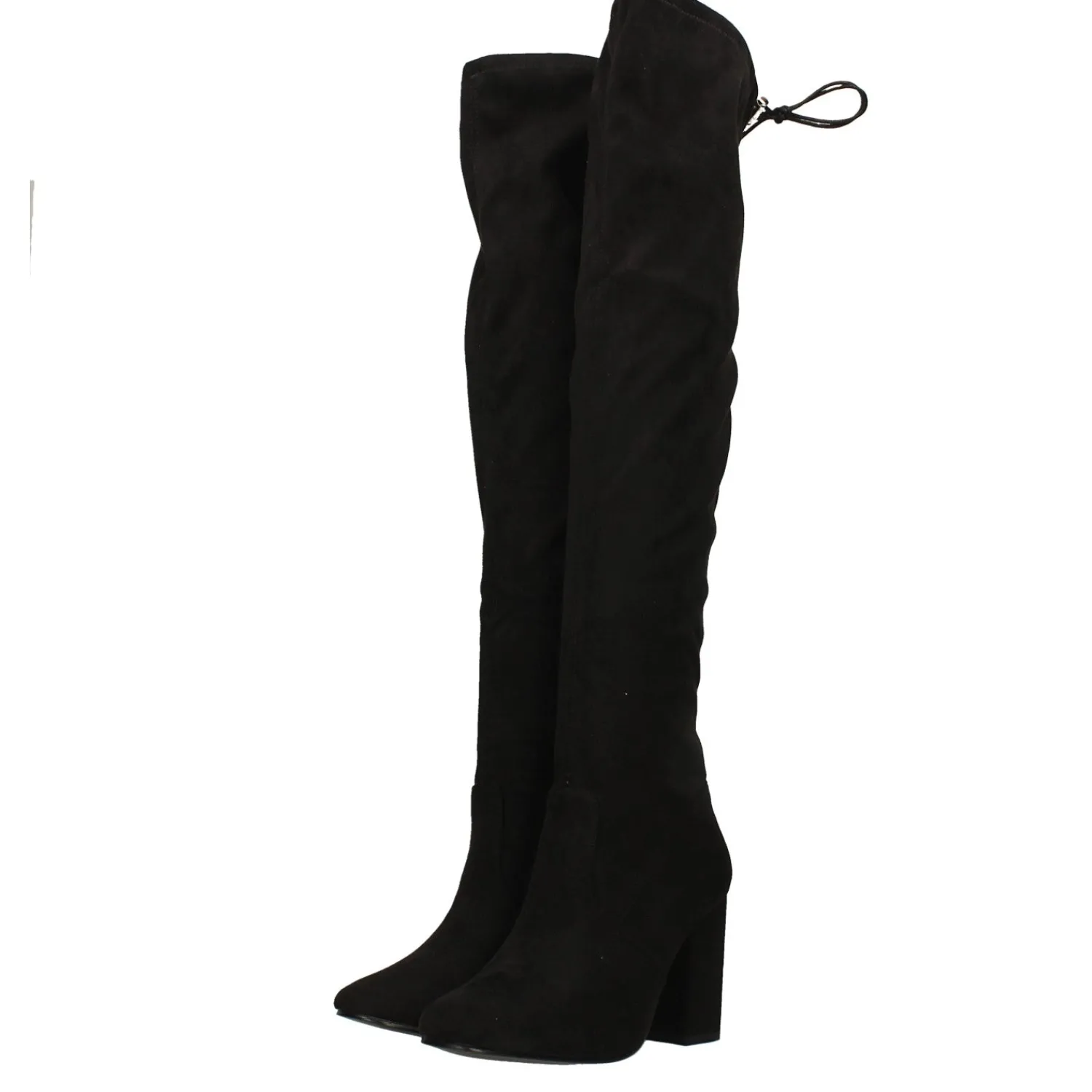 Tata Italia Stivali scamosciati con tacco largo alto 9cm Nero Clearance