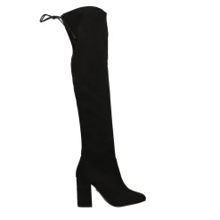 Tata Italia Stivali scamosciati con tacco largo alto 9cm Nero Clearance
